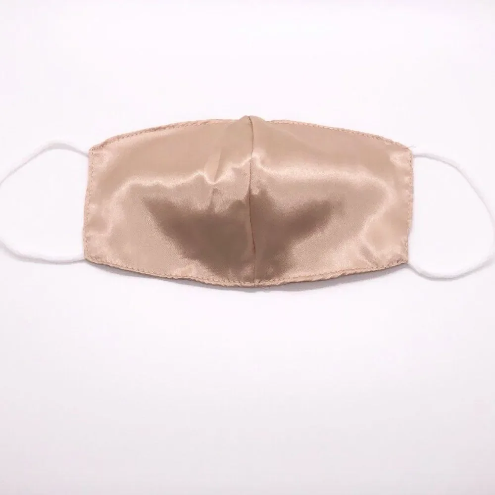 Gold Champagne Silk Face Mask (OS)